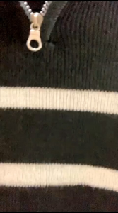 SWEATER ZIPPER STRIPED GARIS KNIT RAJUT PREMIUM KOREAN STYLE SIZE JUMBO - PAKAIAN BAJU ATASAN WANITA