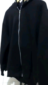 Hoodie HM Basic Zipper Zip Polos Resleting Pria Wanita