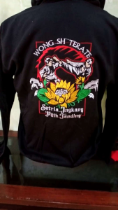 Jaket Hoodie PSHT Bordir Simpel Terbaru Pria-Wanita Lengan Pendek