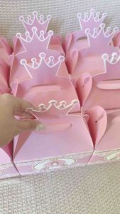 Princess Gable Box for Party Souvenirs Gift Box For Candy Goodies