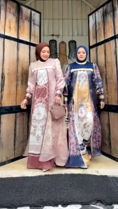 GAMIS TERBARU SYARI  SYARI TRENDI BRANDED PRODUK PREMIUM FASHION MODERN MEWAH ELEGAN BAJU DRESS ETNIK MUSLIM BATIK ETNIK AURORA