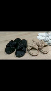 Sandal Wanita Big Size Jumbo Size Kerut Silang 2 DDCK Custom Size Request Kaki Lebar Gendut