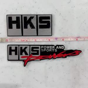 HKS Power and Sports 3D Metal Emblem Badge Decal