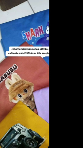 Kaos Anak karakter kartun cewek cowok 100Ribu dapat 8pcs