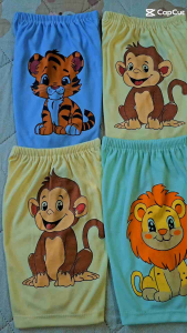 celana pendek bayi 2-3 tahun isi 3pcs dan 6pcs