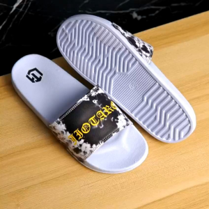 JIOTARO-Sandal Slip on Orignal Pria wanita kekinian White/Tye die black yellow