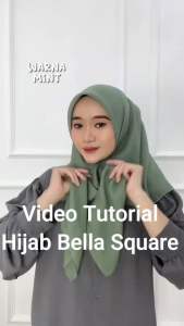 𝙋𝙄𝙉𝙆𝙋𝙇𝙀 ~ Segiempat Bella Square Hijab Polos untuk Sehari-hari