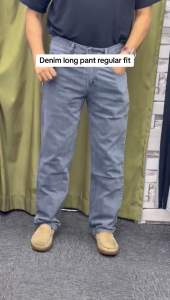 Men Classic Jeans Regular Fit Denim Jeans in Mid Blue Dark Blue Black light blue and Gray