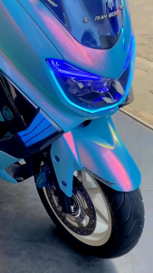 Stiker Motor Biru Lembayung & Skotlet Ice Blue