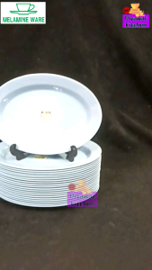 จาน​เปล​รี​ 10​นิ้ว​ เมลามีน​แท้​ ยี่ห้อ​Melamineware​ ผลิต​จากศรี​ไทย​ซุ​ปเปอร์แวร์​(12​ชิ้น)​