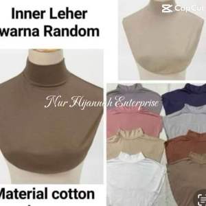 High Neck Inner Leher Dada-Turtleneck Half Inner-Inner Tutup Leher Muslimah-Neck Chest Cover Up-Collar Bib