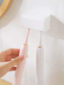Bathroom Dustproof Toothbrush Holder Family Wall Mount Rack Tooth Brush Storage with Cover Organizers