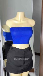 BUY 1 + GET 2 (3PCS) Tube Knitted Top Womenswear Lady Casual Basic Comfortable Everyday
