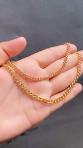 Gelang Tangan Rantai Sisik Naga Gold Titanium CXA169 Clue Xuping