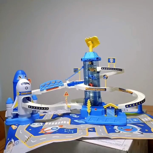 ชุดรถรางอัจฉริยะเพื่อการเรียนรู้ ในชุด ประกอบด้วย -รถคันเล็ก 4 คัน -มีเสียง เพลง ไฟ - ลิฟต์หมุนได้อัตโนมัติ