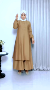 GAMIS KATUN POLOS BISA SERAGAM SIZE M - JUMBO