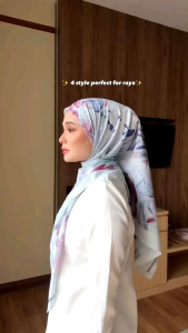 Luminous Radiance Series LeeyanaRahman Scarves Aidilfitri 2025 Bawal Chiffon Velvet Printed Wangi