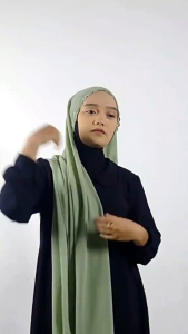 Pashmina hijab bordir Panjang 180cm x 75cm Kain ceruty babydoll