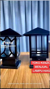 ( COD ) Lampu hias Pilar / Lampu hias minimalis sisi kolam dan Tamam bonus bohlam