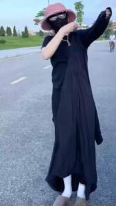 Áo Chống Nắng Toàn Thân Nữ Dáng Váy Vải thun Lạnh mềm mịn thoáng mát chống tia uv tốt