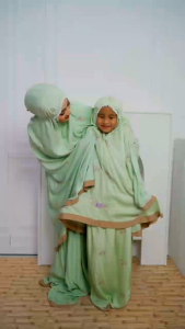 mukena rukuh perlengkapan alat solat anak perempuan mukena Marwah Arrafi rayon mukena potongan anak terbaru