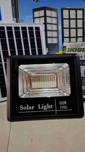 Bosca Solar Tech IP65 60W Solar Light Daylight Wireless Remote Control Floodlight with Solar Panel