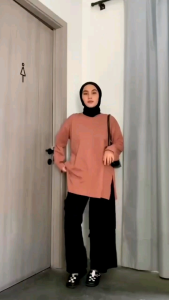 KAOS LENGAN PANJANG WANITA OVERSIZE JUMBO LD 120