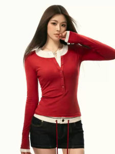 Áo thun nữ laptop phối cổ tay dài size 40-55kg.