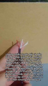 [Giá 10m] Dây tín hiệu âm thanh chống nhiễu 28AWG. 2 lõi đồng  đường kính 2.8mm.Chịu nhiệt dưới 70 độ C.