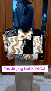 Tote Bag Wanita Pita Motif Batik Perca