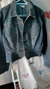 แจ็คเก็ต Ann taylor Loft stretch denim เสื้อยีนส์ มือสอง hk