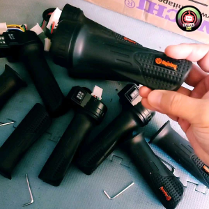 HANDLE GAS SEPEDA LISTRIK UNIVERSAL 12V-96V MERK MOJIELONG THROTTLE GAS 3 SPEED / MUNDUR / CRUISE CONTROL KABEL GAS MOTOR LISTRIK SCOOTER SKUTER ELEKTRIK HANDEL GAS UWINFLY EXOTIC GODA GENIO PENGATURAN KECEPATAN 123 SPAREPART SUKU CADANG BERKUALITAS