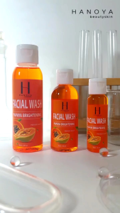 Facial Wash Hanoya Sabun Papaya Cair 3 Varian Original Mencerahkan