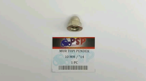Mur Topi Pendek 10mm K14 (Harga Per 1 PC) - Mor Mur Ring Baut Baud Flange Fleng Pleng Topi Cap Pendek Drat 10 Mili M10 Kunci 14 Universal Untuk Berbagai Keperluan
