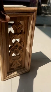 Loster Box Kayu Jati 13 x 30 cm Kembali  Minimalis Ventilasi Udara