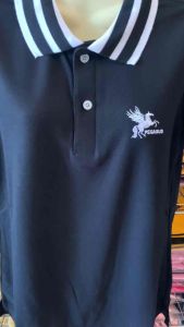 เสื้อโปโลชาย สีดำPG962 ทรงเข้ารูป สไตล์เรียบหรู ดูดีไม่อ้วน เนื้อผ้านุ่มใส่สบาย ไม่ยืด ไม่ย้วย ราคาพิเศษ