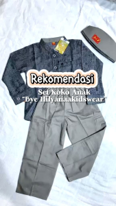 A&J SETELAN KOKO MUSLIM KATUN JAGUAR LENGAN PANJANG ANAK USIA 3-13 TAHUN.