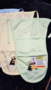 Kinara 3 pcs popok bayi bahan kain dua lapis bagian tengah pakai tali katun SNI by wulanda baby