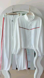 One set sport remaja setelan baju olahraga wanita jakett celana