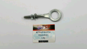 Setelan Rantai Vega KIRI (Harga Per 1 PCS) - Stelan Rante Anting Anting Chain Adjuster + Plat Lubang Besar Yamaha Vega Lama Vega R