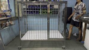 3x4x4 1DOOR HEAVY DUTY STAINLESS 304 DOG DAGE