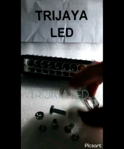 Lampu Tembak 18 LED 2 Warna 24 Volt Truk Bus Putih Kuning Lightbar Sorot Offroad 2 In 1 3 Mode 20 Mata BAR CREE