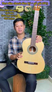 Đàn guitar classic SV-C3 hồng đào nguyên khối cao cấp - Tặng full 7 phụ kiện cơ bản - Có ty chống cong - Bảo hanh 18 tháng