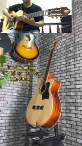 Đàn guitar classic gỗ hồng đào SV-C2 âm ấm - Đàn có ty chống cong cần - Có độ bền cao - Có dáng tròn và khuyết