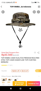 TOPI RIMBA CAMO KUALITAS PREMIUM REALTREE XTRA TOPI CAMO KAMUFLASE TOPI HUNTING BERBURU
