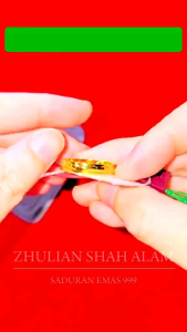 [RG5067] Zhulian Cincin belah rotan Emas Saduran/ Gold Plated Ring Jewellery