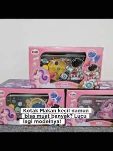 Kotak makan stainles SUS 304 2 tingkat double decker Lunch Box Bento Set