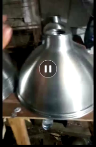 Kap Lampu Gantung Aluminium Ukuran 30 cm Tinggi 20 cm