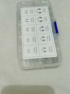 E-Clip Washer Set 120PCS External Retaining Ring - Cincin Pengunci Stainless Steel Snap Circlip Shaft Fastener