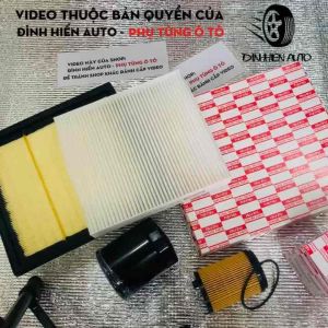 Combo lọc gió động cơ lọc điều hoà & lọc nhớt xe Isuzu Mux - DMax (8981402660/ 98139428/ 8982705240/ 8981650710)